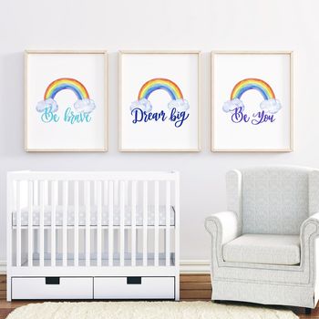 Dream Big Rainbow Inspirational Print, 4 of 4