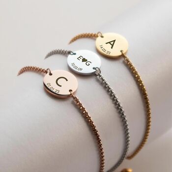 Initial Coin Bracelet, 7 of 9