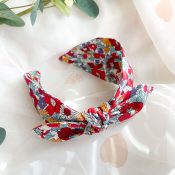 Floral Side Knot Headband Hair Accessory, 2 of 6