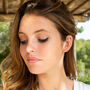 Orion Star Turquoise Gold Plated Stud Earrings, thumbnail 3 of 5