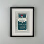 Personalised Perfect Match Black Poster Frame, thumbnail 1 of 3