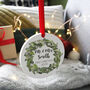 First Married Ceramic Wreath Christmas Decoration, thumbnail 8 of 10