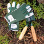 Personalised Leather Gardening Gloves, thumbnail 2 of 8