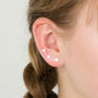 Shooting Stars Delicate Silver Earrings, thumbnail 1 of 3