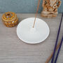 Paisley Pattern White Clay Incense Burner, thumbnail 1 of 4