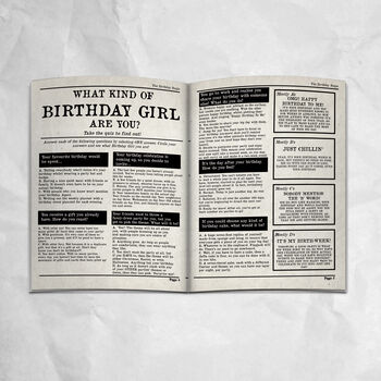 Personalised 'The Birthday Bugle' Newspaper For Her, 4 of 7