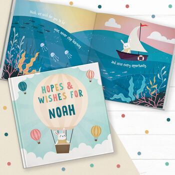 Personalised Hopes And Wishes For . . . Gift Book, 3 of 12
