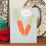 Mini Carrots Congratulations Card, thumbnail 4 of 5