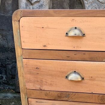 Handcrafted Wooden Chest Of Drawers, 2 of 3
