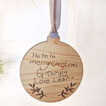Personalised Wooden Handwritten Message Decoration, 5 of 7