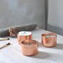 Set Of Three Copper Tea Light Holders, thumbnail 3 of 4
