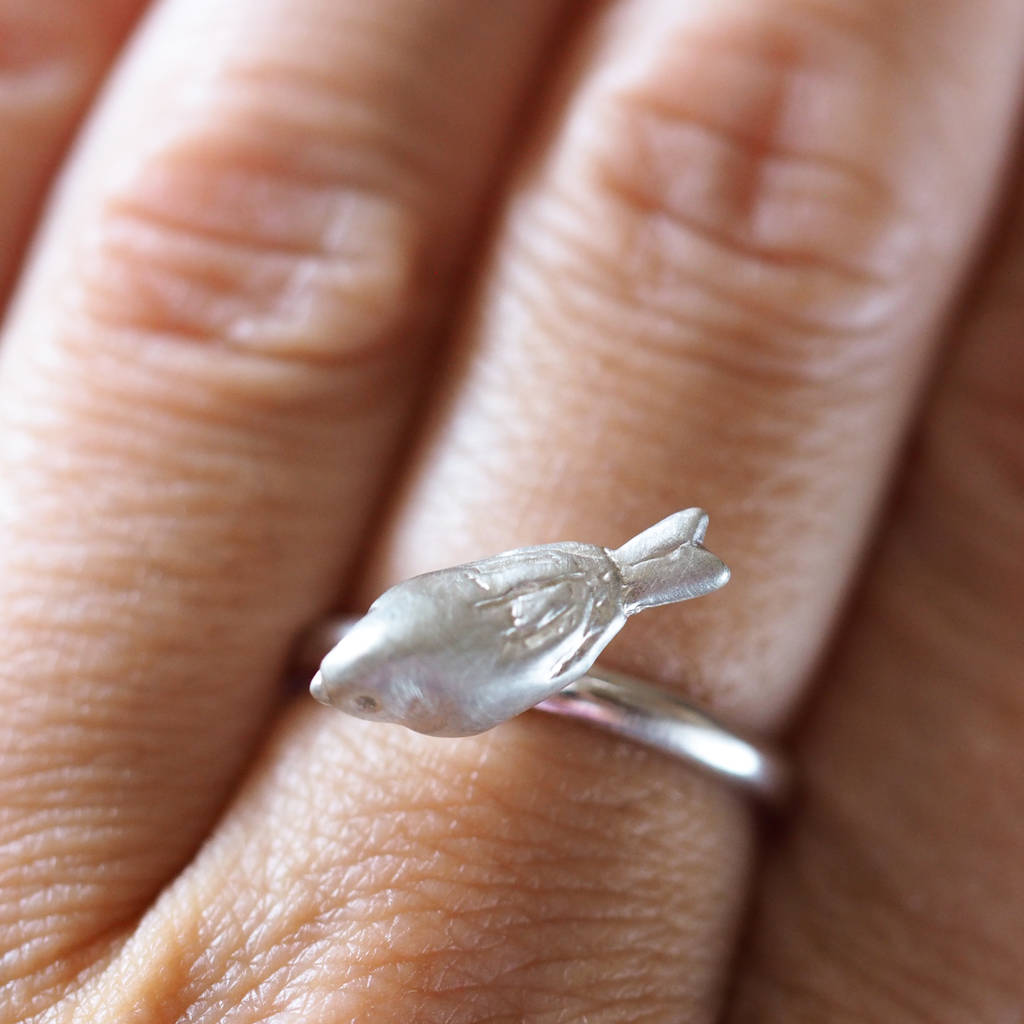 Silver Bird Ring By Rock Cakes