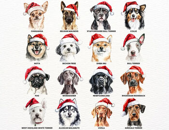 Personalised Ceramic Pet Dog Christmas Tree Decoration For Various Breeds, 6 of 7