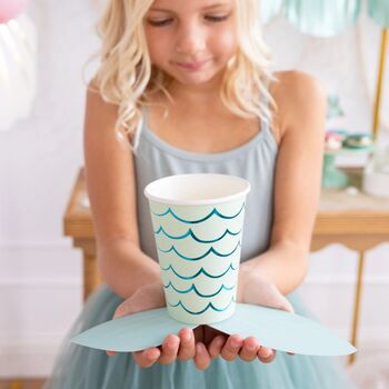 Mermaid Party Mermaid Tail Paper Party Cups X Eight, 2 of 5