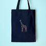 Giraffe Tote Bag Embroidery Kit, thumbnail 1 of 5