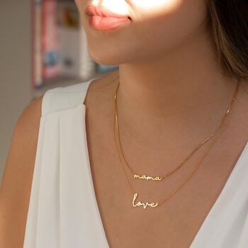 Love Script Necklace, 7 of 9