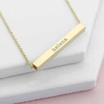 Personalised Horizontal Bar Necklace, 4 of 8