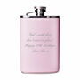 Personalised Pink Hip Flask – Christmas Edition, thumbnail 4 of 4