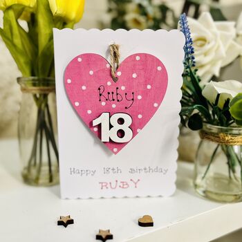 Personalised 18th Birthday Gift For Her And Card, 7 of 7