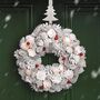 Winter Floral Christmas Door Wreath, thumbnail 3 of 5