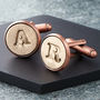 Personalised Bronze And Copper Initial Cufflinks, thumbnail 2 of 12