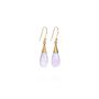 18 K Gold Amethyst Earrings, thumbnail 1 of 6
