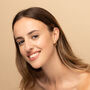 Small Ball Huggie Hoop Earrings, thumbnail 2 of 5