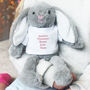 Personalised Christmas Bunny Rabbit Red, thumbnail 1 of 3