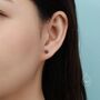 Cosmic Purple Opal Long Prong Stud Earrings, thumbnail 6 of 10