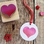 Solid Heart Rubber Stamp, thumbnail 1 of 2