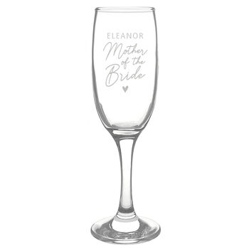 Personalised Mother Of The Bride Flute Glass Gift Boxed, 2 of 2