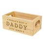 Personalised Worlds Best Mini Wooden Crate Organiser, thumbnail 7 of 7