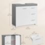 Under Sink Cabinet With Drawers And Compartments, thumbnail 9 of 10