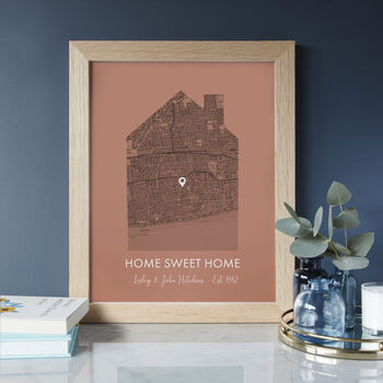 Personalised Our Home UK Map Print, 9 of 12