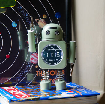 Robot Time Bedside Alarm Clock, 3 of 6