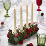 Country Christmas Candle Holder Centrepiece, thumbnail 1 of 6