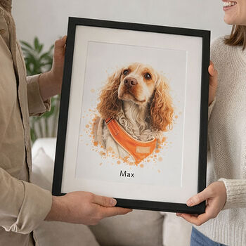 Personalised Pet Illustration Portrait Print, 6 of 10