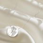 Birth Flower Spinner Necklace In Sterling Silver, thumbnail 8 of 12