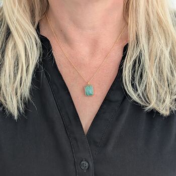 The Rectangle Amazonite Necklace, 4 of 8