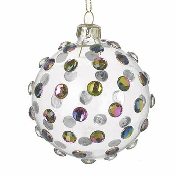 Large Jewelled Glass Bauble, 2 of 2