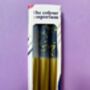 Gold, Grey And Blue Christmas Candles 'Starry Starry Night Gold', thumbnail 5 of 5