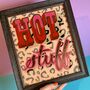 Reverse Glass Gilded And Painted Hot Stuff Sign, thumbnail 1 of 11