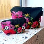 Makeup And Cosmetic Bag Gift Set Summer Poppies, thumbnail 1 of 11