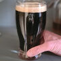 60th Birthday Bow Tie Beer Glass, thumbnail 3 of 9