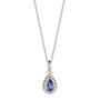 December Birthstone Tanzanite Sterling Silver Necklace, thumbnail 2 of 12