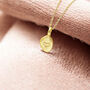 Organic Gold Plated Nugget Heart Pendant, thumbnail 9 of 9