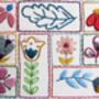Flowery Folk Hand Embroidery Pattern Digital Product, thumbnail 2 of 8