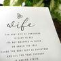 Personalised Christmas Card For Wife, thumbnail 2 of 3