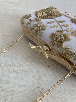 Pink Bird Clasp Clutch Bag, 7 of 9