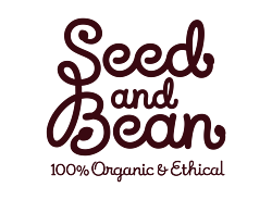 Seed and Bean logo in dark purple